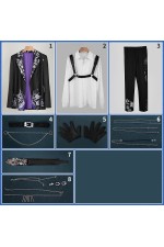2XXT Cosplay Vtuber Fuwa Minato Fuwagusa x iCouleur Collaboration Cosmetics Cosplay Costume